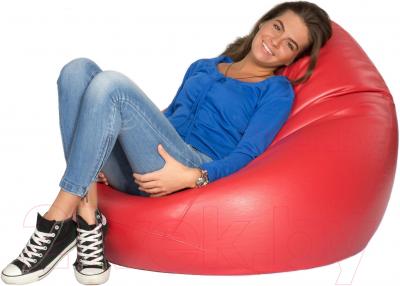 Бескаркасное кресло Meshokby Мешок Красный глянцевый (smart balls, XL)