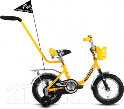 Детский велосипед с ручкой Forward Racing Boy 2016 (12, желтый)