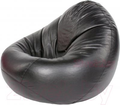 Бескаркасное кресло Meshokby Мешок Черный глянцевый (smart balls, XL)