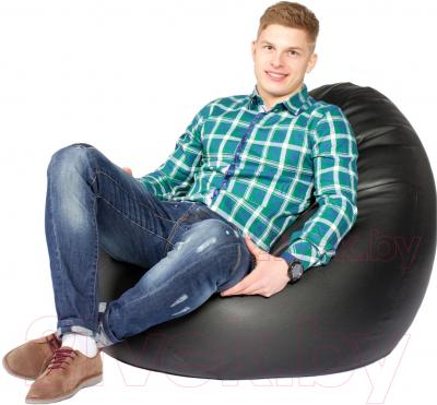 Бескаркасное кресло Meshokby Мешок Черный матовый (smart balls, XL)