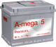Автомобильный аккумулятор A-mega Premium 6СТ-60-А3 L 600А (60 А/ч) - 