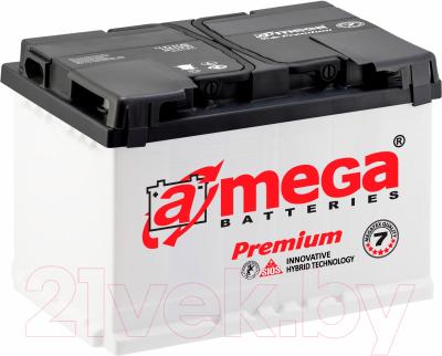 Автомобильный аккумулятор A-mega Premium 6СТ-66-А3 R (66 А/ч)