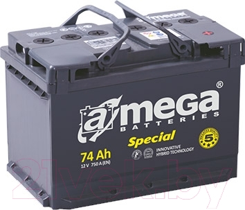 Автомобильный аккумулятор A-mega Special 6СТ-74-А3 R (74 А/ч)