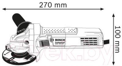 Профессиональная угловая шлифмашина Bosch GWS 750 (0.601.394.001)