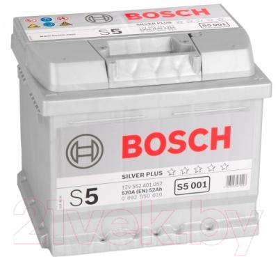 Автомобильный аккумулятор Bosch S5 Silver Plus 52 R (52 А/ч)