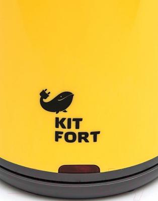 Электрочайник Kitfort KT-607-3 (желтый)