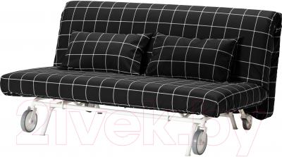 Чехол на 2-х местный диван Ikea ПС 001.847.92 (черный/белый)