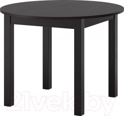 Обеденный стол Ikea Бьюрснэс 002.828.39 (черно-коричневый)