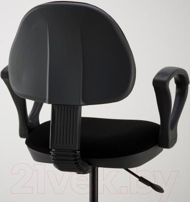 Кресло офисное Ikea Бальдриан 101.011.26 (черный/серый) - вид сзади