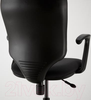 Кресло офисное Ikea Бьергульф 101.604.70 (серый) - вид сзади