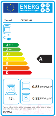 Духовой шкаф занусси opza4210x