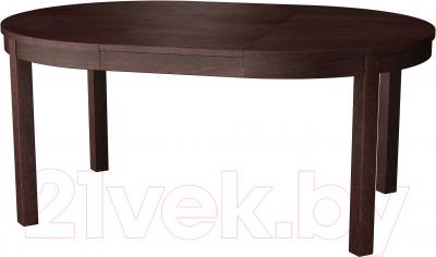 Обеденный стол Ikea Бьюрста 201.167.78 (коричнево-черный)
