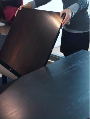 Обеденный стол Ikea Бьюрста 201.167.78 (коричнево-черный)