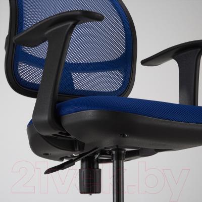 Кресло офисное Ikea Одфин 201.453.18 (синий) - вид спереди