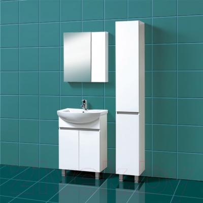 Шкаф с зеркалом для ванной Акваль Афина 60 R / 04.61.00.N - в интерьере