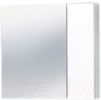 Шкаф с зеркалом для ванной Акваль Афина 70 R / 04.70.00.N
