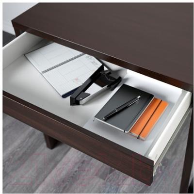 Письменный стол Ikea Микке 202.447.47 (черно-коричневый)