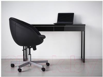 Письменный стол Ikea Бесто Бурс 202.504.32 (черный глянцевый)