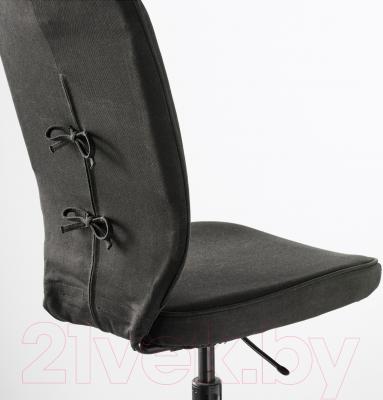 Кресло офисное Ikea Лиллхойден 102.214.02 (черный) - вид сзади