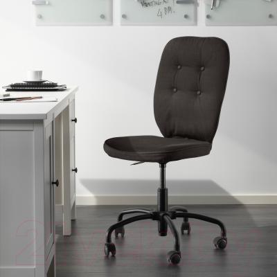 Кресло офисное Ikea Лиллхойден 102.214.02 (черный) - в интерьере