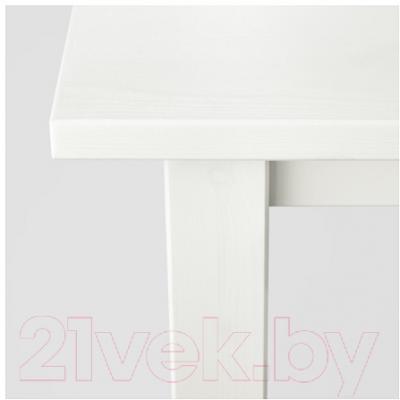 Журнальный столик Ikea Хемнэс 301.762.86 (белая морилка/белый)