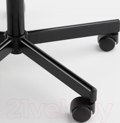 Кресло офисное Ikea Севальд 302.940.96 (черный/серый) - колесики автоматически блокируются, когда стул не используется