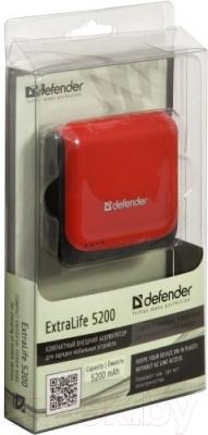 Портативное зарядное устройство Defender ExtraLife 5200 (83603)