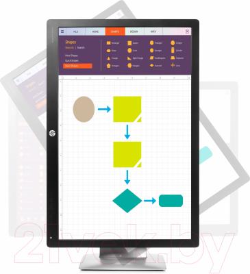 Монитор HP EliteDisplay E242 (M1P02AA)