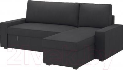 Чехол на угловой диван Ikea Виласунд 502.430.82 (темно-серый)