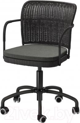 Кресло офисное Ikea Грегор 502.604.58 (черный/серый)