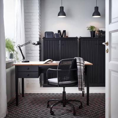 Кресло офисное Ikea Грегор 502.604.58 (черный/серый) - в интерьере