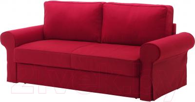 Чехол на 3-х местный диван Ikea Баккабру 503.232.48 (красный)