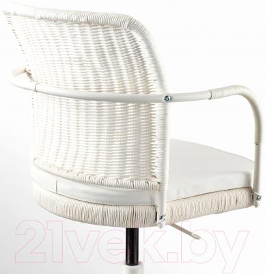 Кресло офисное Ikea Грегор 702.604.62 (белый/светло-бежевый) - вид сзади