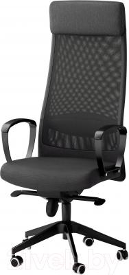 Кресло офисное Ikea Маркус 702.611.50 (темно-серый)