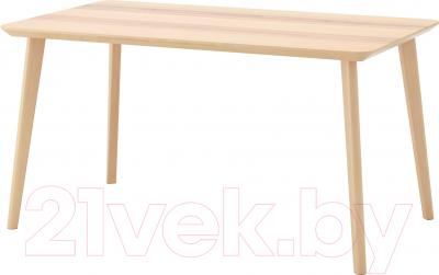 Обеденный стол Ikea Лисабо 702.943.39 (ясеневый шпон)