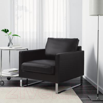 Кресло мягкое Ikea Мелби 802.143.99 (черный)
