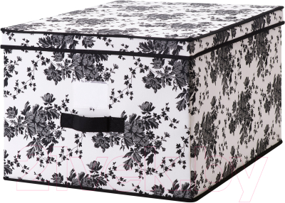 Коробка для хранения Ikea Гарнитур 802.501.27 (черный/белый)