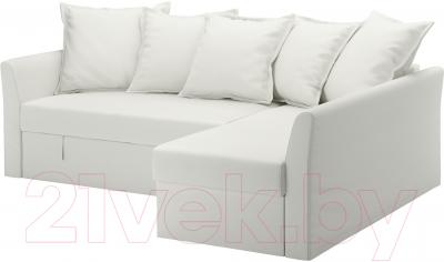 Чехол на угловой диван Ikea Хольмсунд 803.017.30 (белый)