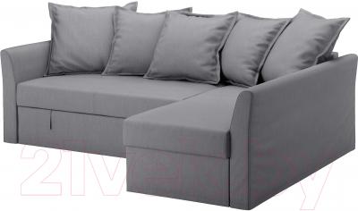 Чехол на угловой диван Ikea Хольмсунд 803.213.61 (серый)