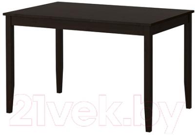 Обеденный стол Ikea Лерхамн 602.594.21 (черно-коричневый)
