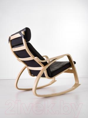 Кресло-качалка Ikea Поэнг 099.008.45 (дубовый шпон/черный)
