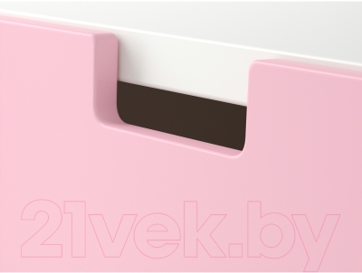 Шкаф Ikea Стува 190.176.80 (белый/розовый)