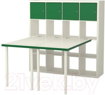 Письменный стол Ikea Каллакс 191.230.58 (белый/зеленый)