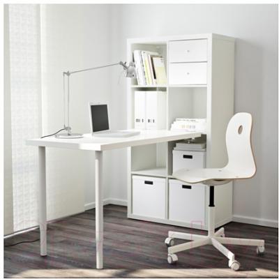 Письменный стол Ikea Каллакс 191.230.63 (белый)