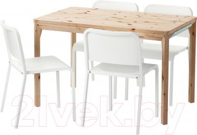 Обеденная группа Ikea Икеа ПС 2014 / Мельторп 191.612.05 (сосна/белый)