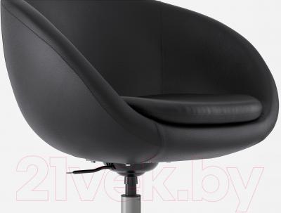 Кресло офисное Ikea Скрувста 602.800.26 (черный) - вид спереди