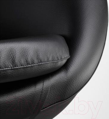 Кресло офисное Ikea Скрувста 602.800.26 (черный) - обивка из искусственной кожи