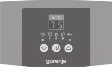 Накопительный водонагреватель Gorenje GBFU100EDDB6 - панель управления