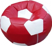 Бескаркасное кресло Flagman Мяч Стандарт М1.3-26 (бордовый/белый) - 