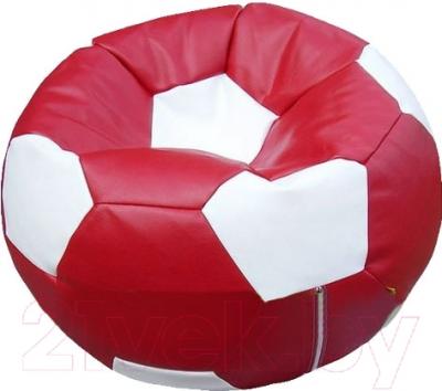 Бескаркасное кресло Flagman Мяч Стандарт М1.3-26 (бордовый/белый)
